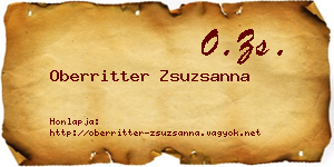 Oberritter Zsuzsanna névjegykártya