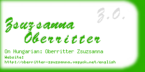 zsuzsanna oberritter business card